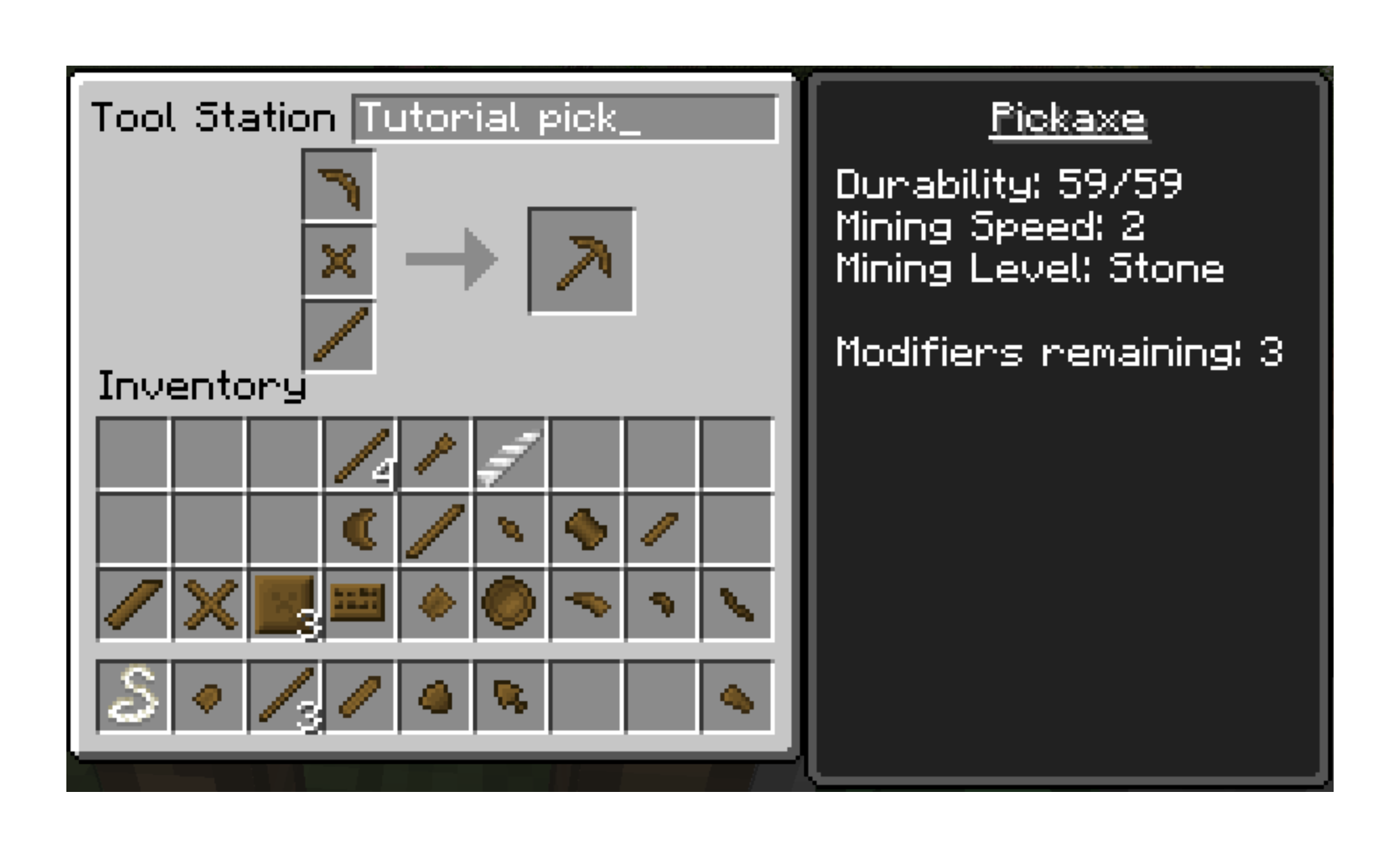 Pickaxe Minecraft Recipe Get Images Two