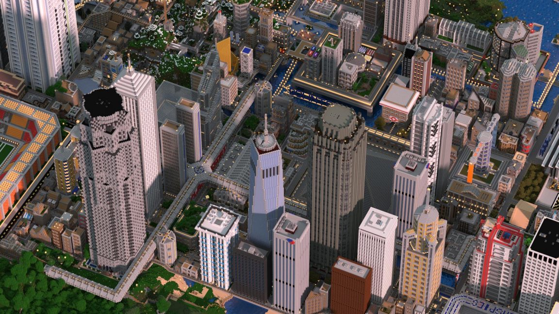 destroyed city map minecraft