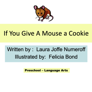 if you give a mouse a cookie pdf