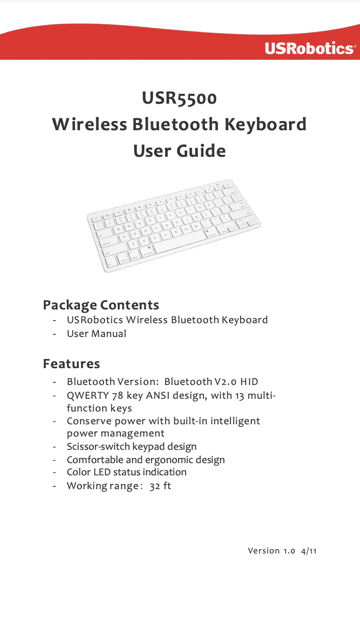 Ubotie Keyboard Manual