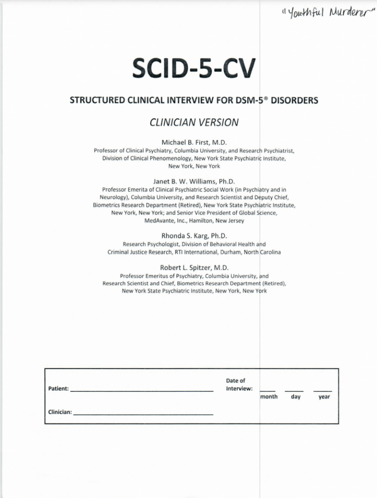 what is the scid 5 pd