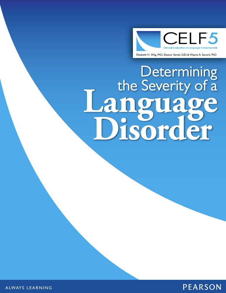 Celf-5 Scoring Manual PDF