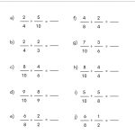 Dividing Fractions Worksheet