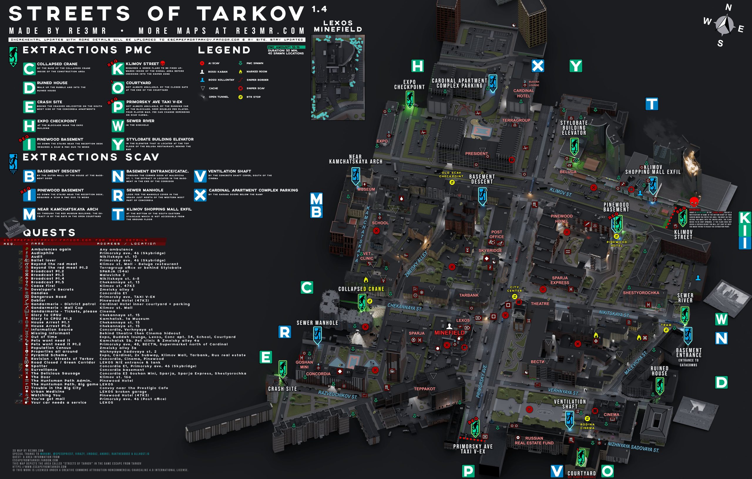 Streets Of Tarkov Map