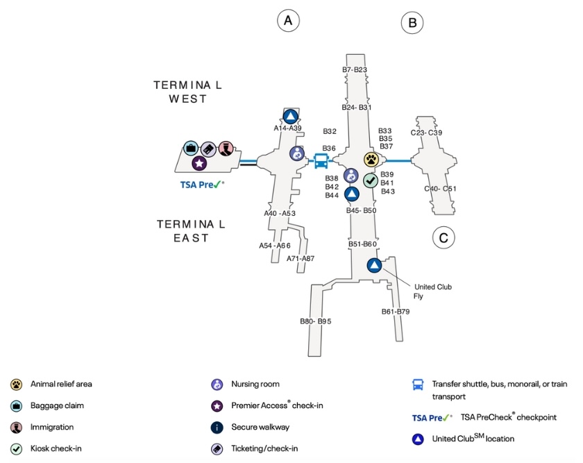 Denver Airport Map